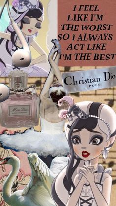 an advertisement for christian dior's perfume