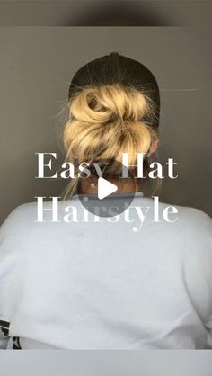 Kim Vandermooren | Your Hair + Makeup Gal on Instagram: "I wear hats quite often in the summer and this is one of my fav ways to wear my hair with a hat. It’s quick, full, fun and off the neck 👌🏻. 
Are you a hat wearer? 
-
Follow along if you like easy hair tutorials for you and your daughters 👧🏼 (I also share easy make up tutorials). 

-
-
-
-
Hat hair | Hair Tutorials | Hair in your 30’s 
#hairstyles #funhair #hathairstyles #hathair #easyhairstyles #easyhairideas #hairtutorial #hairideas #hairvideos" Ponytail With Hat, Summer Hat Hairstyles, Ball Cap Hairstyles, Hat Hairstyles Short Hair, Hairstyles With A Hat, Hair Styles With Hats, Easy Hair Tutorials, Cap Hairstyles, Make Up Tutorials