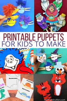 printable puppets for kids to make