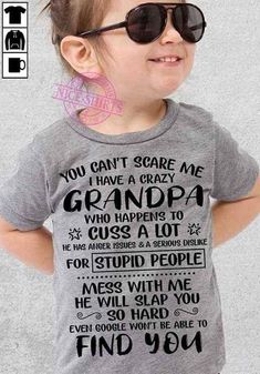 Crazy Grandma, Birthday Mother, Family Tees, Funny Jokes For Adults, I Am Scared