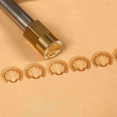 an image of a pencil and some shells on a paper with the word love written in it