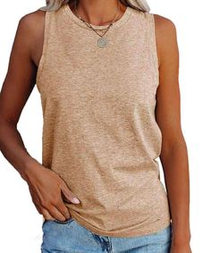 PRICES MAY VARY. Vemodoo womens tank tops made of nice knit soft fabrics composition 60% polyester 35% rayon 5% spandex which is stretchable and flexible. The womens tank tops designed with high neck and crew neck pattern to make it fashionable to match with legging,pants,shorts,skirts,denim jeans and so on. Our tops made of thick enough fabirc to avoid the inside underwear show out and the sleeveless design with suitable armhole also keep your privacy. Loose fit and basic colors of blouse perfe Womens Tank Tops Summer, Tank Tops Summer, Womens Tank Tops, Skirts Denim, Loose Tank Tops, Legging Pants, Shorts Skirts, Summer Tank Tops, Basic Shirts