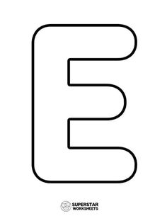 the letter e is for superstar worksheets coloring pages, coloring sheets, alphabet letters,