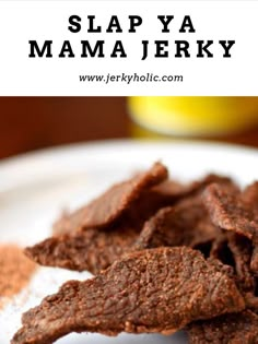 Slap ya Mama Beef Jerky close up. Beef Jerky Seasoning Recipes, Jerky Seasoning Recipe, Ground Beef Jerky, Ground Beef Jerky Recipe