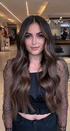 Money Piece Brunette Hair, Caramel Macchiato Hair, Long Hair With Highlights, Rich Brunette Hair Color, Mocha Balayage, Shay Mitchell Hair, Shatush Hair, Balayage Long Hair, Mocha Hair