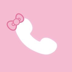 a pink phone with a bow on the front and back end, against a light pink background