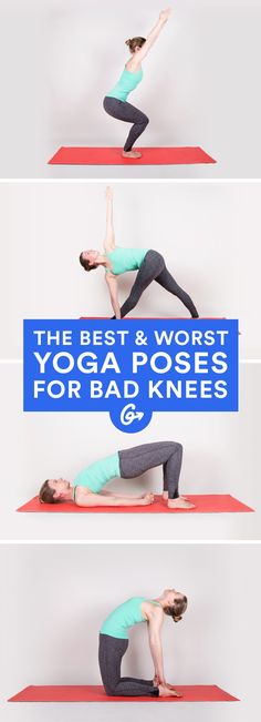 the best and worst yoga poses for bad knees & back pain, according to their flexibility