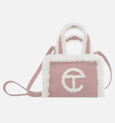 Telfar X Ugg, Telfar Bags, Ugg Bag, Boho Handbags, Tan Handbags, Small Makeup Bag, Monogram Handbag, Girly Bags, Luxury Purses