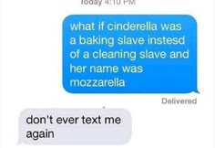 two texts that have been shared to each other