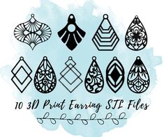 the 10 print earrings sv files