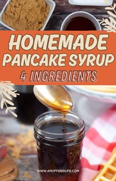 homemade pancake syrup recipe for 4 ingredients