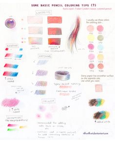 some basic pencil coloring tips for beginners to learn how to use them in their art projects