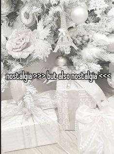 a black and white photo with the words nostalia but also nostalia