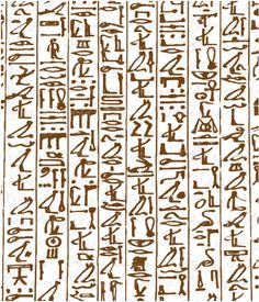 an ancient egyptian script with writing on it