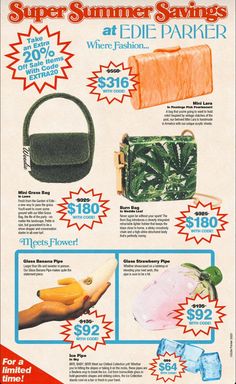 an advertisement for the summer savings