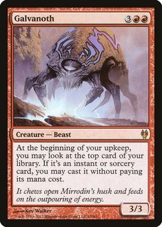 a card with an image of a creature on it