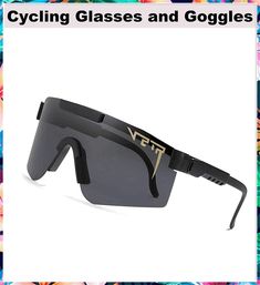 BasShu Polarized Cycling Glasses Sports Sunglasses UV400 Outdoor Recreation Windproof Goggles for Riding Golf Running(C01) Outdoor Recreation