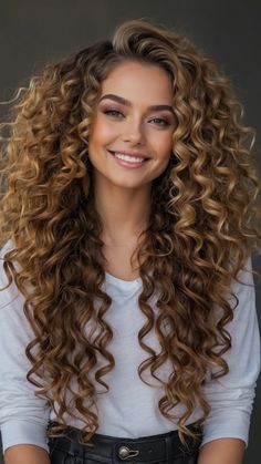 Must-Try Curly Hairstyles This Fall - Fads Christmas Hairstyles For Curly Hair, Different Perm Curls, White Ombre Hair, Dinners Family, Quick Styles, Holiday Hairstyles Easy, Christmas Hairstyle, Natural Curly Hair Cuts, Highlights Curly Hair