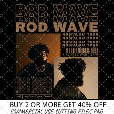 a poster with the words bob wave rod wave on it