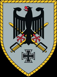 the coat of arms of germany with two swords and an eagle