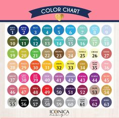 the color chart for this calendar is very colorful