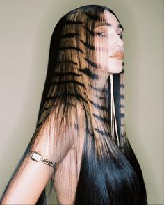 Tiger Stripes Hair, System Magazine, Foto Art, Aesthetic Hair, Hair Designs, Beauty Photography