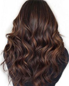 Cocoa Highlights, Highlights Blue, Swiss Chocolate, Chocolate Hair, Dark Hair With Highlights, Caramel Highlights, Brunette Balayage Hair