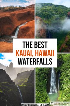 the best kauai, hawaii waterfalls