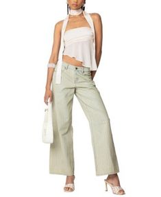 Edikted Asymmetric Two Piece Scarf Top Scarf Top, Pick Up, In Store, Two Piece, Buy Online, Cream, Free Shipping