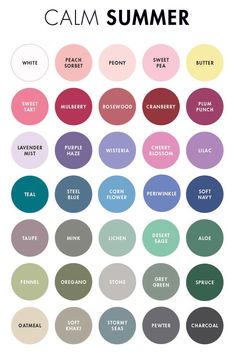 What Colours Suit Me, Color Guru, Summer Color Analysis, Color Analysis Summer, Soft Autumn Deep, Calm Summer, Soft Summer Palette