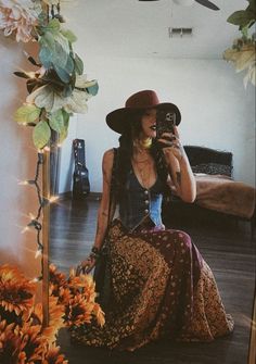 #AltWestern #western #bohofashion #westernchic #denim #fashion #aesthetic #tiktok #amazon #amazonshopping Boho Western Chic Outfits, Romantic Hippie Style, Hobo Fashion Outfits, Boho Feminine Outfits, Western Night Outfit, Whimsical Edgy Fashion, Whimsical Bohemian Style, Boho Style Work Outfits, Boho Desert Outfit