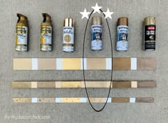 the supplies needed to make this diy christmas tree decoration