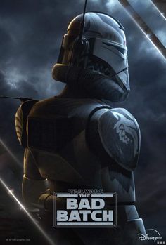 star wars the bad batch poster featuring boba fett and stormtroopers