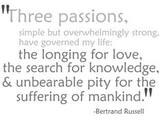 a quote from bertrand russell about love