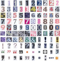 many different numbers and symbols are arranged in rows on a white background royalty illustration stock images