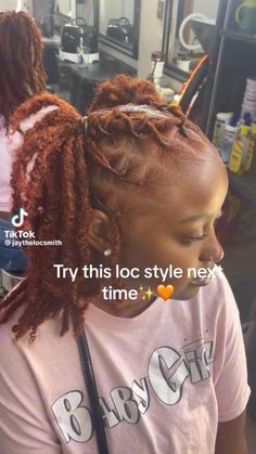 Locsssss Two Braids With Locs, Locks Styles For Women Dread Short, Barrel Twist Half Up Half Down Locs, Locs Extension Hairstyles For Women, Different Loc Styles For Women, Baddie Loc Styles, Dread Hairstyles Women, 2 Barrel Twist Locs Women, Dreads Locks Hair Styles For Women