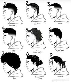 Back Haircut Designs, Anime Haircuts, Fade Haircut Designs, Afro Hairstyles Men, Anime Haircut, Black Hair Cuts, Cornrow Hairstyles For Men, Drawing Hair Tutorial, Dreadlock Hairstyles For Men