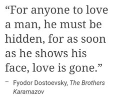 a quote from fyodor dostoevsky on love