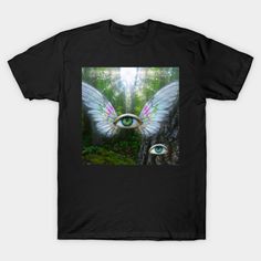 it's always on the watch -- Choose from our vast selection of Crewneck and V-Neck T-Shirts to match with your favorite design to make the perfect graphic T-Shirt. Pick your favorite: Classic, Boxy, Tri-Blend, V-Neck, or Premium. Customize your color! For men and women. Eye With Wings, Dreamcore Weirdcore, Androgynous Fashion, Design T Shirt, V Neck T Shirt, Graphic T Shirt, Graphic Tshirt, Tshirt Designs, Angel