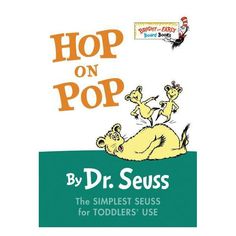 the book cover for hop on pop by dr seuss