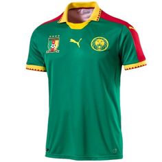 a green and yellow soccer jersey with two different colors on the chest, in front of a white background