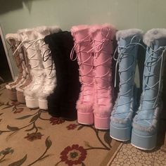 Boots Plus Size, Knee High Boots Winter, Plus Size Party, Kawaii Shoes, Boots Platform