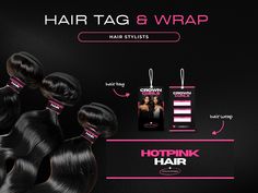 Elevate your hair extension and bundles business with our professionally designed hair tag and hair wrap templates. Perfect for creating a cohesive and stylish brand presentation, these templates are editable on Canva, allowing you to customize them to match your unique brand identity effortlessly. 🌟 💌What's Included: - Hair Tag: (Double-sided, 2 x 3.5 inch) - Hair Wrap: (5 x 1.5 inch) 💌 What's Editable: - Colors - Images - Layout - Fonts - Size 💌 Why You'll Love It: - Editable Templates: Cu Bundles Business, Branding Canva, Hair Business, Brand Presentation, Image Layout, Business Hairstyles, Website Themes, Change Text, Canva Templates