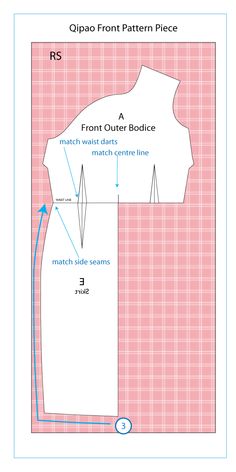 the front and back view of a sewing pattern for a t - shirt, with instructions to