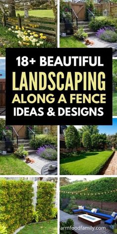 Fenced In Yard Landscaping Ideas, Corner Of Fence Landscaping, Plants For Gate Entrance, Along The Fence Landscaping Backyards, Backyard Flowerbed Along Fence, Trees Lining Fence Backyards, Backyard Landscaping Along Fence Line, Landscape Next To Fence, Flowerbeds Along Fence