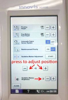 an automated machine with instructions on how to adjust the button and press buttons in order