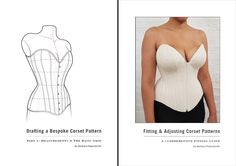 Corset Patterns, Corset Tutorial, Corset Pattern, Clothes Sewing, Corsets And Bustiers, Fashion Hacks, Pattern Drafting, Diy Pattern, Corset Dress