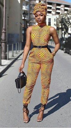 Best Collection African Styles of Ankara Jumpsuit Jumpsuit Styles, Ankara Clothing, Stylish Lady, Style Africain