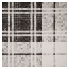 a black and white checkered rug is shown in the middle of an image with squares on it