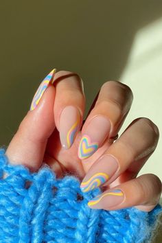 Summer nails 2022 Bff Nails, Basketball Nails, Lights Lacquer, Bedtime Bear, Funshine Bear, Colorful Nail, Easy Nails, Nail Swag